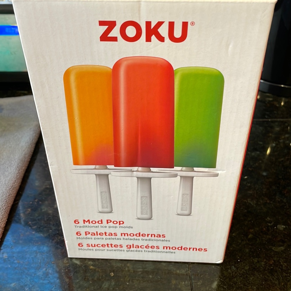 ZOKU Traditional Ice Pop Molds. New